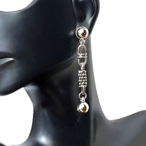 Jesi's Fashionz Jewelry - E1740 Industrial Grunge Drop Earrings